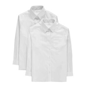 White Long Sleeve Shirt (2 Pack)